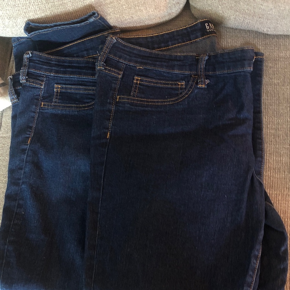 GAP Deep Indigo Straight-Leg Jeans